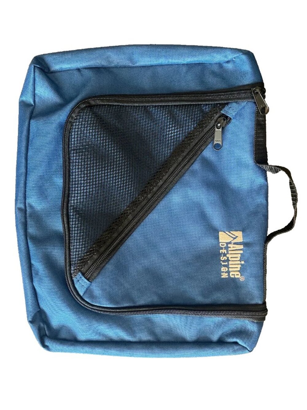 Alpine Design Large Toiletry Travel Bag Top Handle Blue 3 Pockets Wash Kit